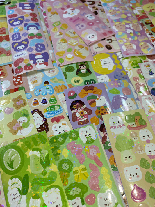 Mystery Kawaii Sticker Pack | 5 Random Sticker Sheets